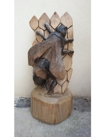 Bild Bienen-Skulptur (Holz)