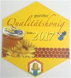 Qualitätshonig 2017 - Auszeichnung Qualitätshonig 2018 - Auszeichnung