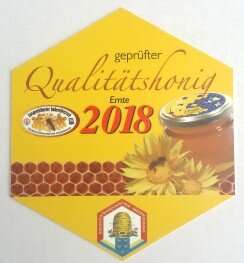 Qualitätshonig 2018 - Auszeichnung