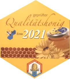 Bio-Imker Jürgen Olf - Qualitätshonig Siegel Qualitätshonig Jahr 2021